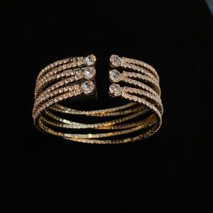 Cezanne Rose-Gold Colored Rhinestone Bracelet with Box